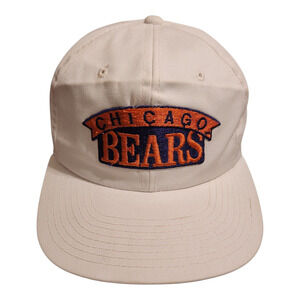Vintage Chicago Bears Sports Specialties White Twill Snapback Hat '90's